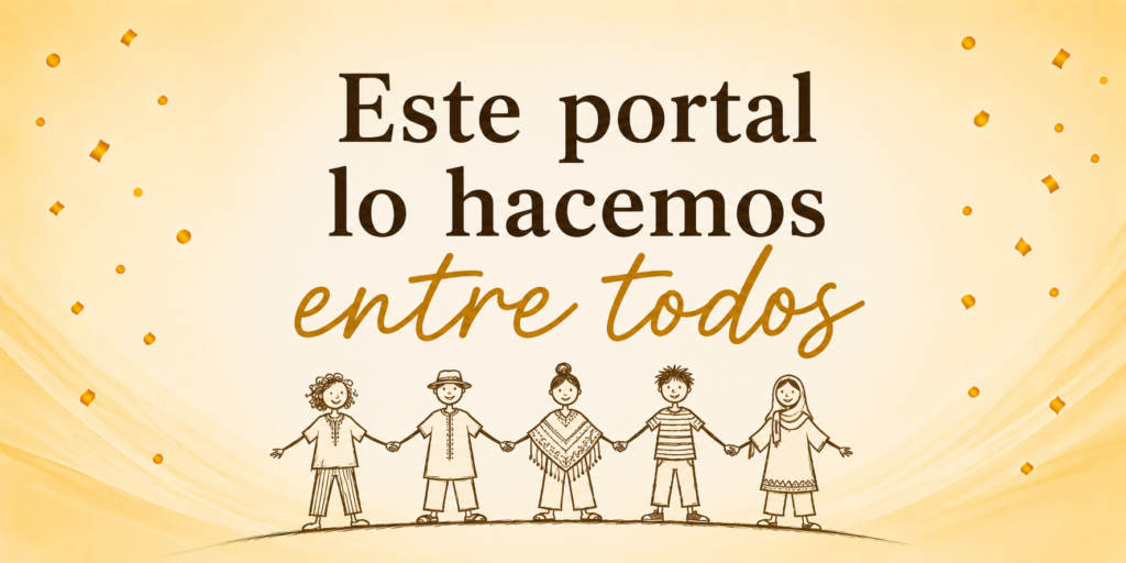 Personas dadas de la mano: este portal lo hacemos entre todos